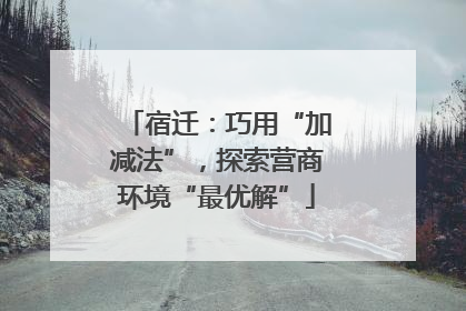 宿迁：巧用“加减法”，探索营商环境“最优解”