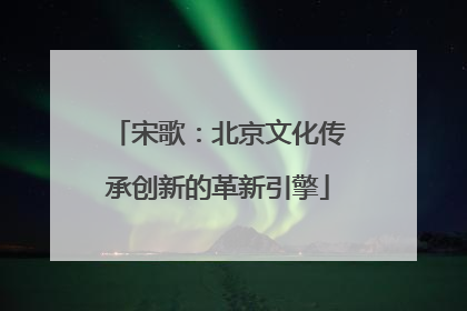 宋歌：北京文化传承创新的革新引擎