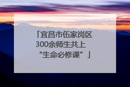 宜昌市伍家岗区300余师生共上“生命必修课”