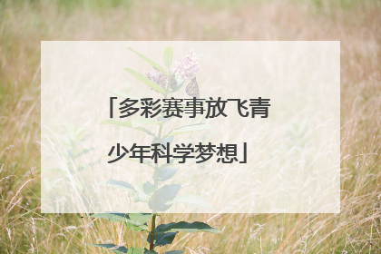 多彩赛事放飞青少年科学梦想