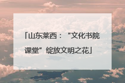 山东莱西：“文化书院课堂”绽放文明之花