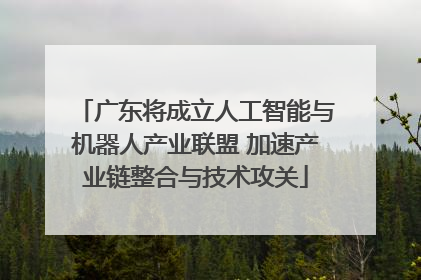 广东将成立人工智能与机器人产业联盟 加速产业链整合与技术攻关