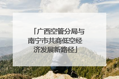 广西空管分局与南宁市共商低空经济发展新路径
