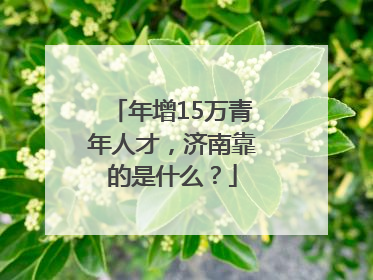 年增15万青年人才，济南靠的是什么？