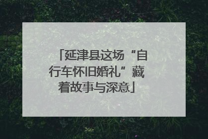 延津县这场“自行车怀旧婚礼”藏着故事与深意