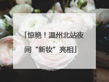 惊艳！温州北站夜间“新妆”亮相