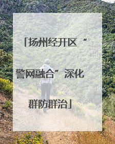扬州经开区“警网融合”深化群防群治