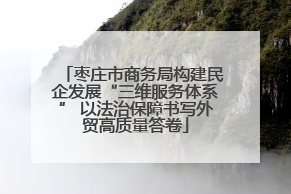 枣庄市商务局构建民企发展“三维服务体系” 以法治保障书写外贸高质量答卷