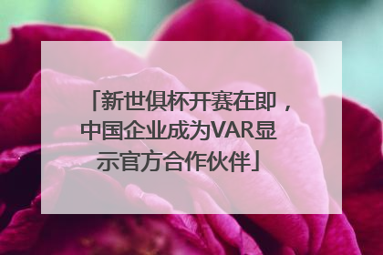 新世俱杯开赛在即，中国企业成为VAR显示官方合作伙伴