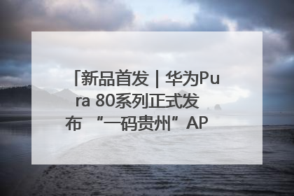 新品首发｜华为Pura 80系列正式发布 “一码贵州”APP抢先开售！