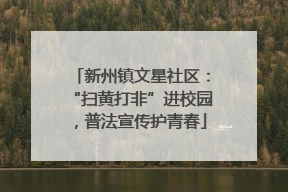 新州镇文星社区：“扫黄打非”进校园，普法宣传护青春