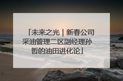 未来之光｜新春公司采油管理二区副经理孙哲的油田进化论
