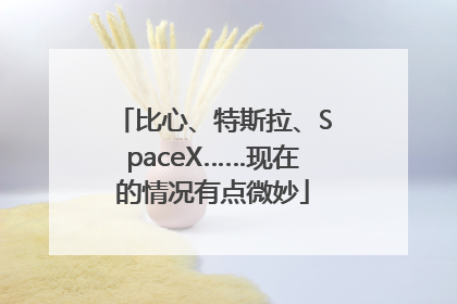 比心、特斯拉、SpaceX……现在的情况有点微妙