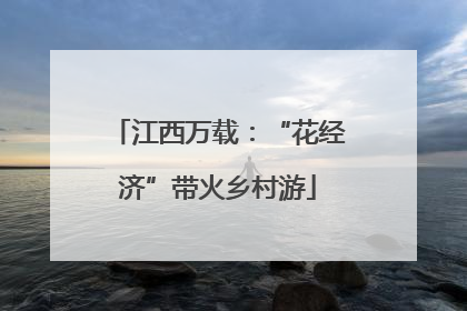 江西万载：“花经济”带火乡村游