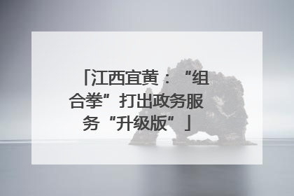 江西宜黄：“组合拳”打出政务服务“升级版”