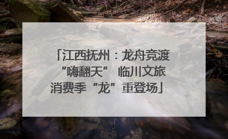 江西抚州：龙舟竞渡“嗨翻天” 临川文旅消费季“龙”重登场