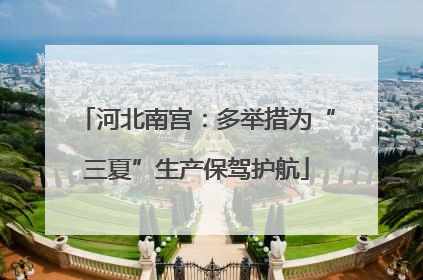 河北南宫：多举措为“三夏”生产保驾护航