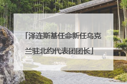 泽连斯基任命新任乌克兰驻北约代表团团长