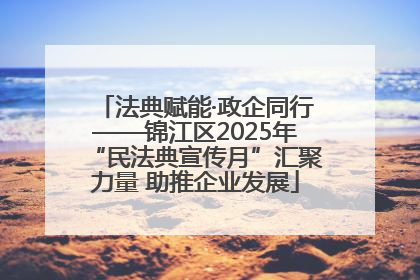 法典赋能·政企同行——锦江区2025年“民法典宣传月”汇聚力量 助推企业发展