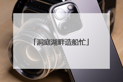 洞庭湖畔造船忙