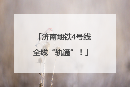 济南地铁4号线全线“轨通”！