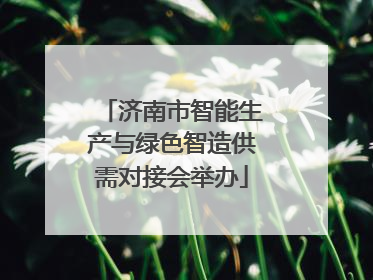 济南市智能生产与绿色智造供需对接会举办