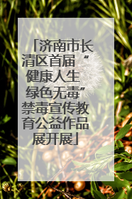 济南市长清区首届“健康人生 绿色无毒”禁毒宣传教育公益作品展开展