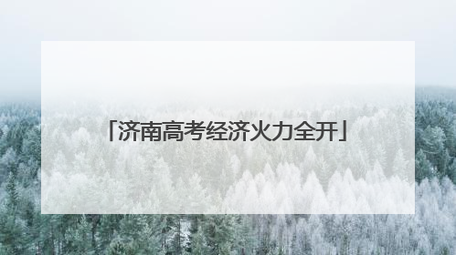 济南高考经济火力全开