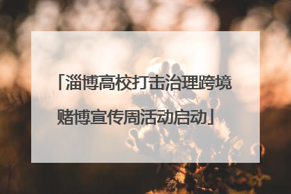 淄博高校打击治理跨境赌博宣传周活动启动