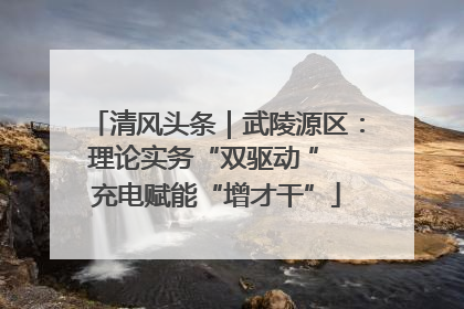 清风头条｜武陵源区：理论实务“双驱动 ” 充电赋能“增才干”