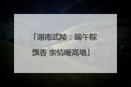 湖南武陵：端午粽飘香 亲情暖高墙