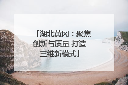 湖北黄冈：聚焦创新与质量 打造三维新模式