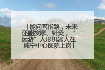 能问答指路，未来还能按摩、针灸，“远游”人形机器人在咸宁中心医院上岗