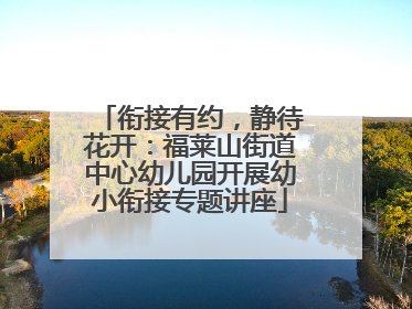 衔接有约，静待花开：福莱山街道中心幼儿园开展幼小衔接专题讲座