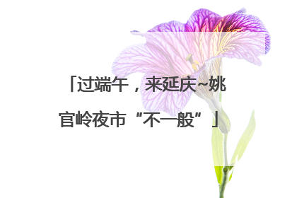 过端午，来延庆~姚官岭夜市“不一般”