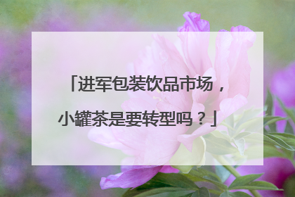 进军包装饮品市场，小罐茶是要转型吗？