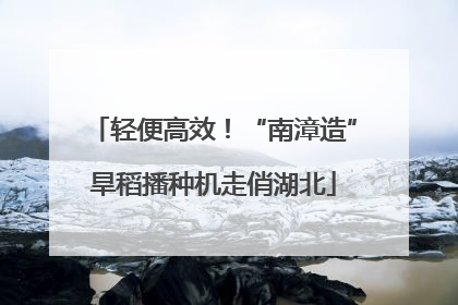 轻便高效！“南漳造”旱稻播种机走俏湖北