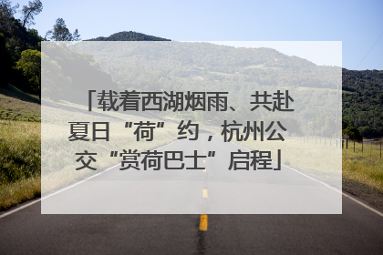 载着西湖烟雨、共赴夏日“荷”约，杭州公交“赏荷巴士”启程