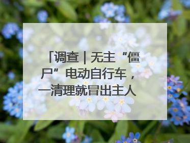 调查｜无主“僵尸”电动自行车，一清理就冒出主人？能清走吗