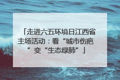 走进六五环境日江西省主场活动：看“城市伤疤”变“生态绿肺”