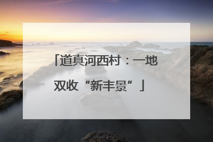 道真河西村：一地双收“新丰景”