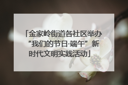 金家岭街道各社区举办“我们的节日·端午”新时代文明实践活动