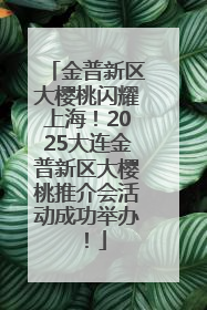 金普新区大樱桃闪耀上海！2025大连金普新区大樱桃推介会活动成功举办！