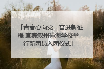 青春心向党，奋进新征程 宜宾叙州樟海学校举行新团员入团仪式