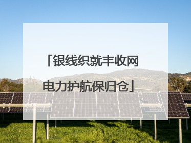 银线织就丰收网 电力护航保归仓