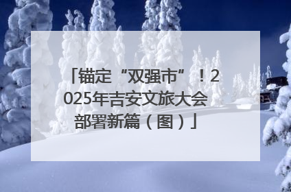 锚定“双强市”！2025年吉安文旅大会部署新篇（图）