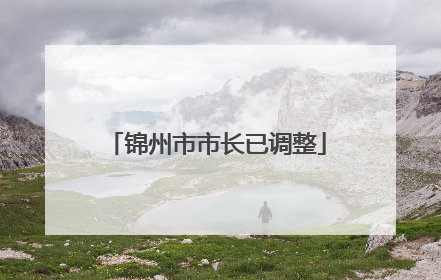 锦州市市长已调整