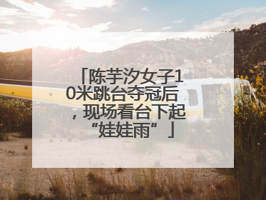 陈芋汐女子10米跳台夺冠后，现场看台下起“娃娃雨”