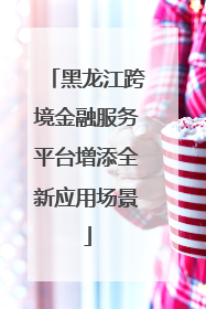 黑龙江跨境金融服务平台增添全新应用场景