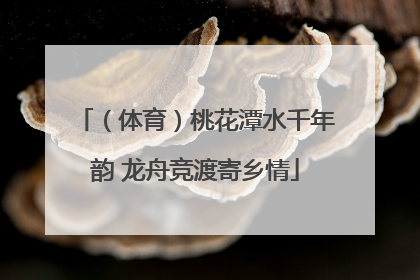 （体育）桃花潭水千年韵 龙舟竞渡寄乡情